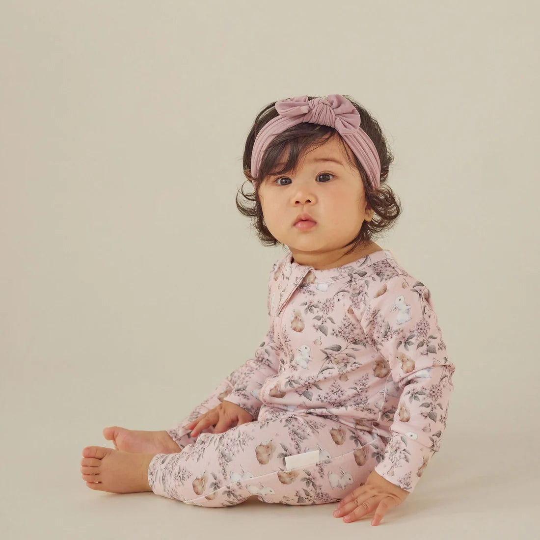 Aster & Oak / Bunny Friends / Zip Romper
