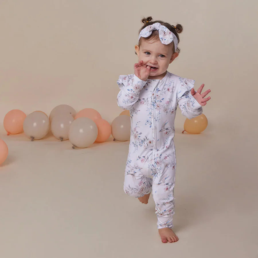 Snuggle Hunny / Snugglesuit Convertible Romper - Sweet Swallows