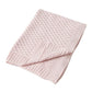 Jiggle & Giggle / Basket Weave Knit Blanket - Pink
