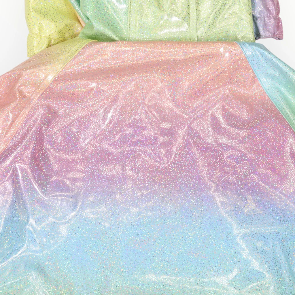 Korango / Unicorn Glitter Rainbow Raincoat - Pink