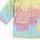 Korango / Unicorn Glitter Rainbow Raincoat - Pink