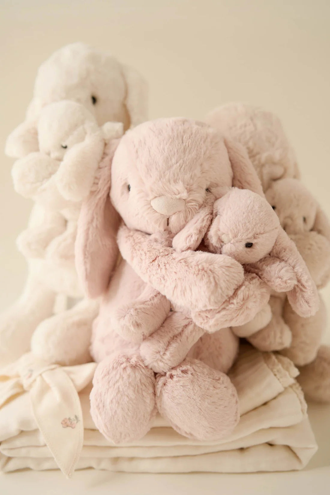 Jamie Kay / Snuggle Bunnies -Frankie the Hugging Bunny - Blush