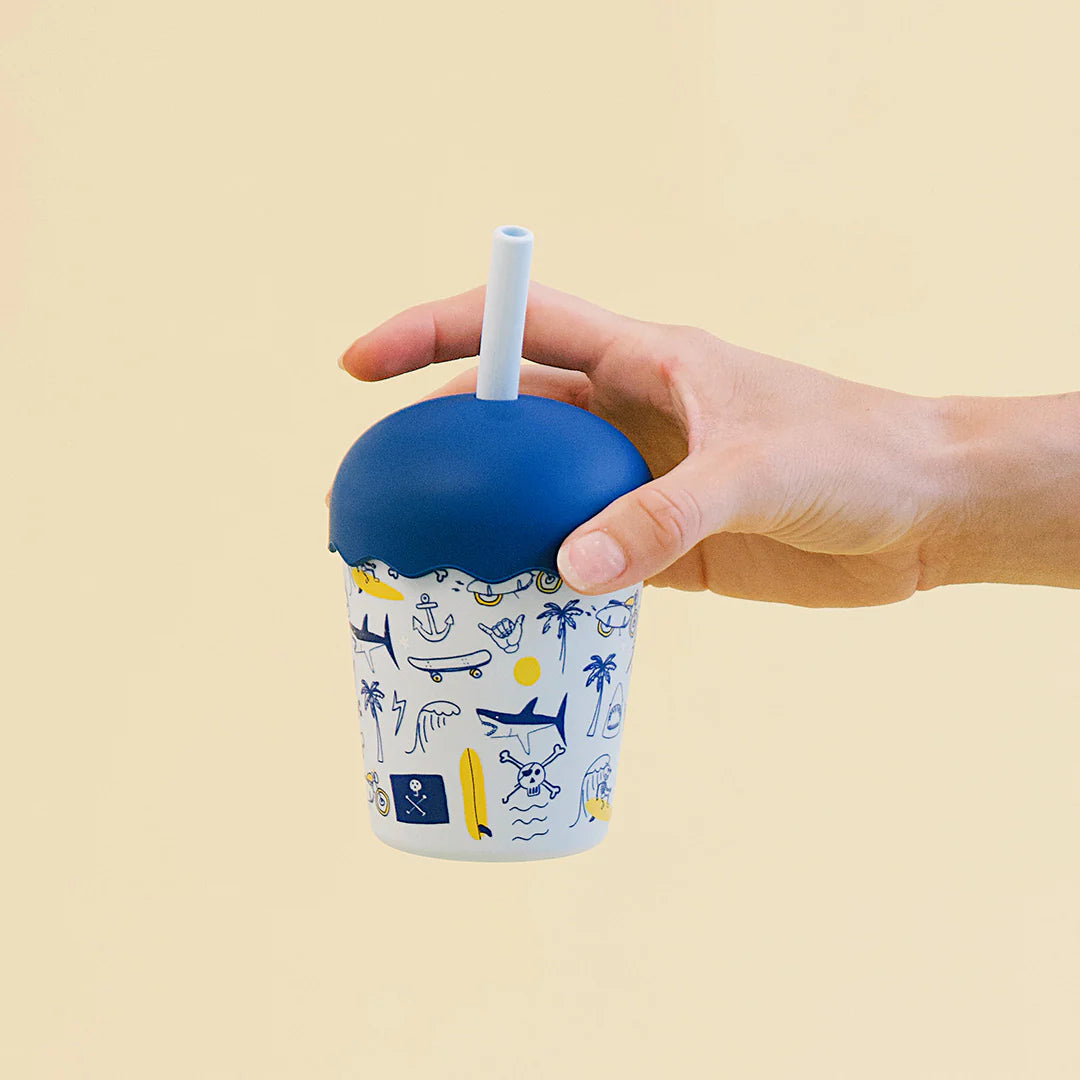 Chino Club / Mini Smoothie Cup & Straw 200ml - Rad Times