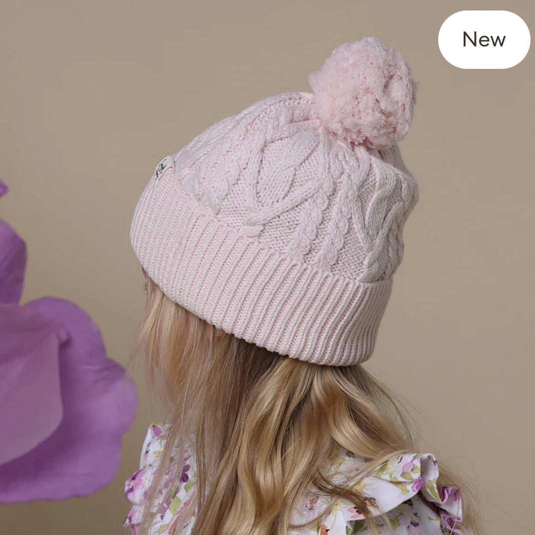 Snuggle Hunny / Organic Knit Beanie - Blush Pink