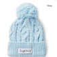 Snuggle Hunny / Organic Knit Beanie - Baby Blue