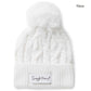 Snuggle Hunny / Organic Knit Beanie - White