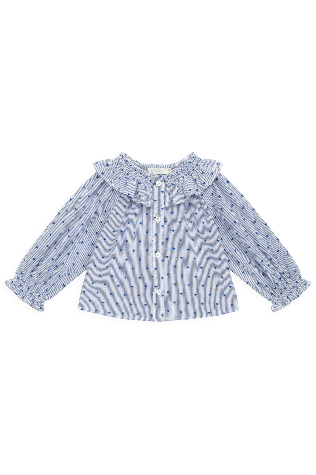 Jamie Kay / Organic Cotton Bellamy Blouse - Mon Amour Stripe Indigo