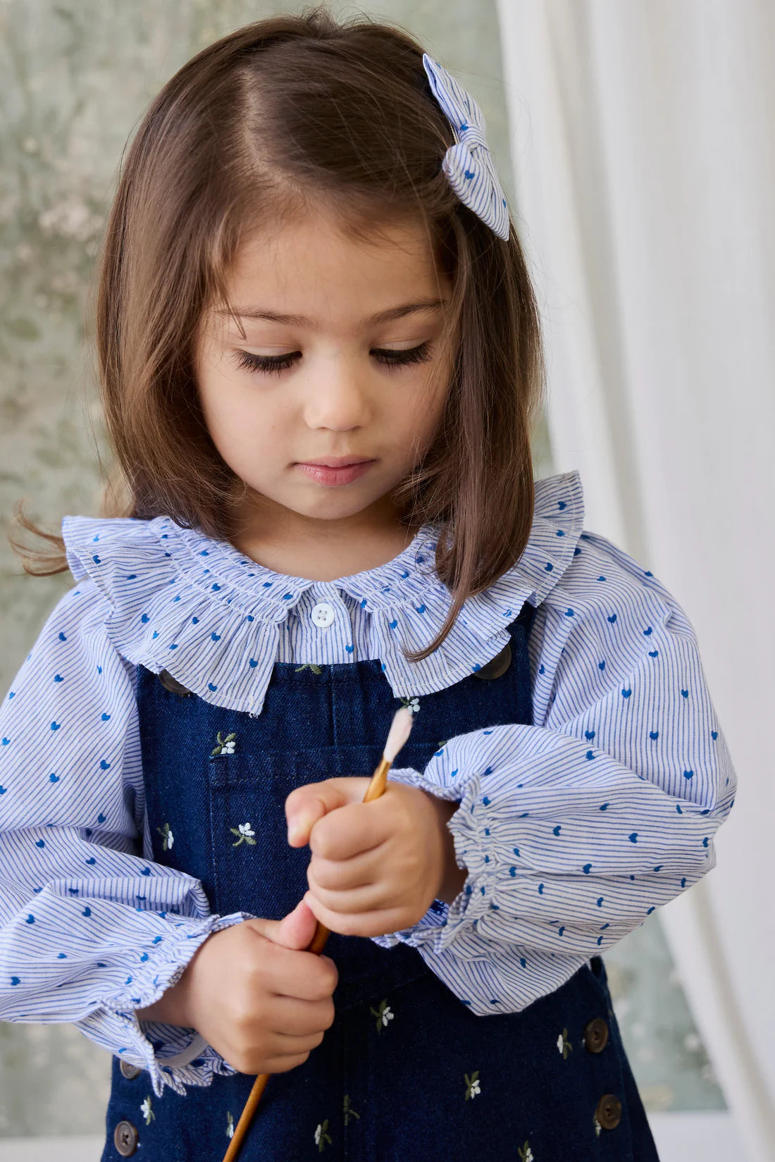 Jamie Kay / Organic Cotton Bellamy Blouse - Mon Amour Stripe Indigo