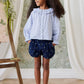 Jamie Kay / Organic Cotton Bellamy Blouse - Mon Amour Stripe Indigo
