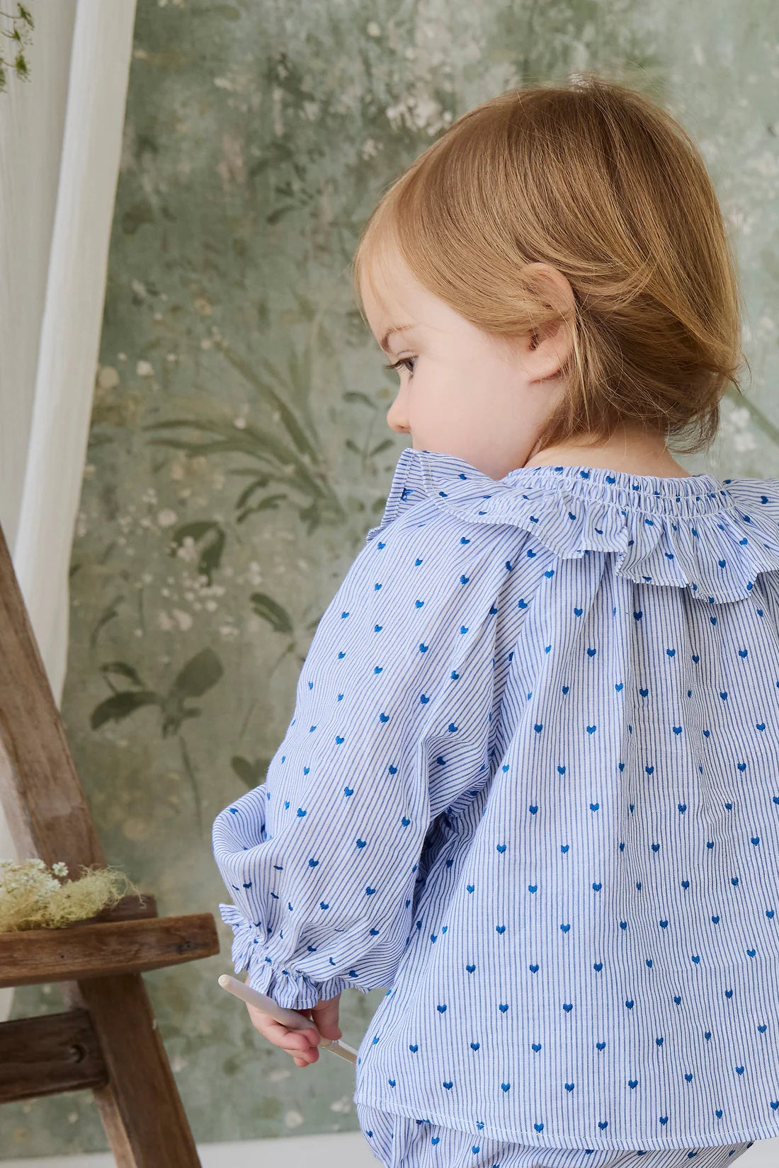 Jamie Kay / Organic Cotton Bellamy Blouse - Mon Amour Stripe Indigo