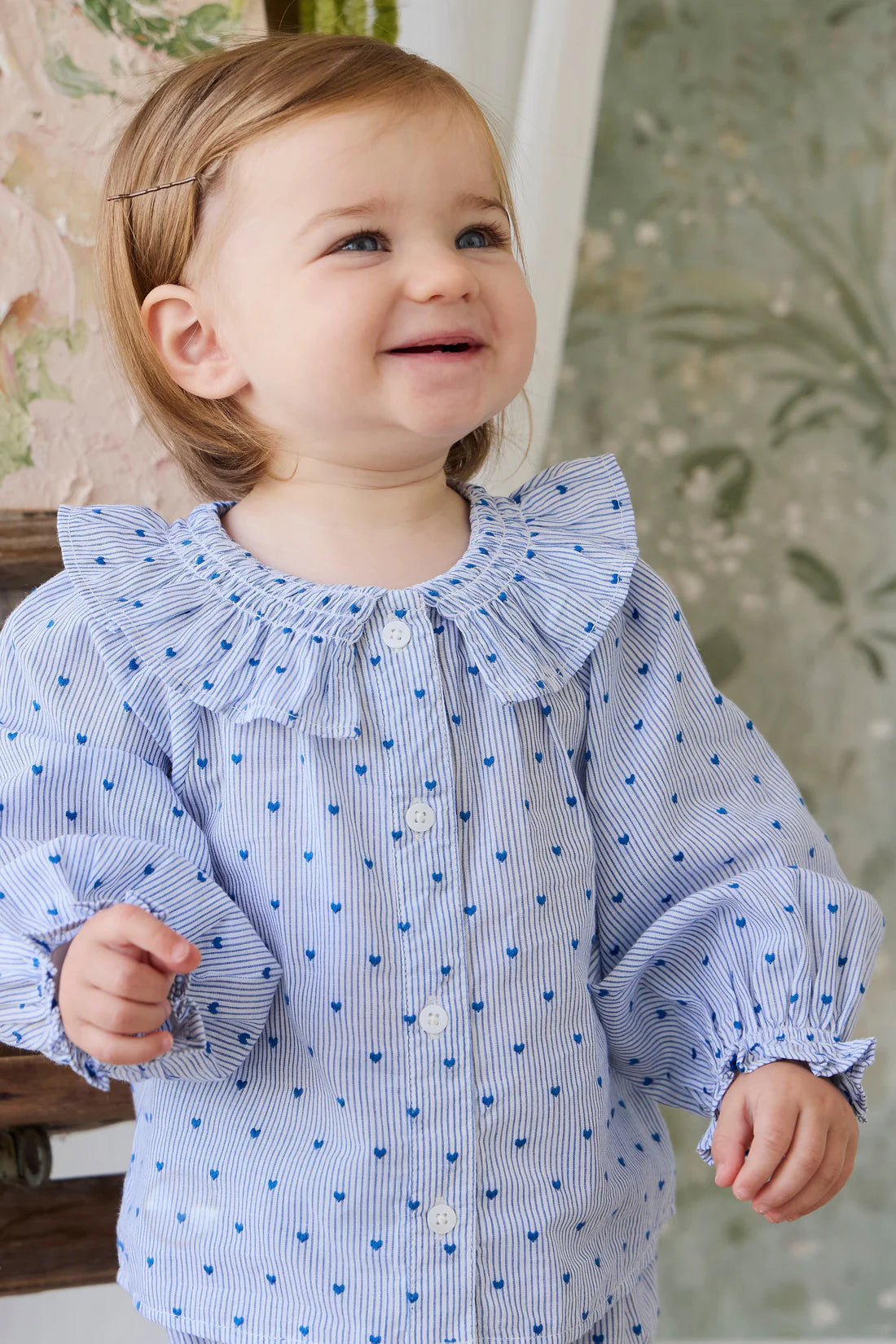 Jamie Kay / Organic Cotton Bellamy Blouse - Mon Amour Stripe Indigo
