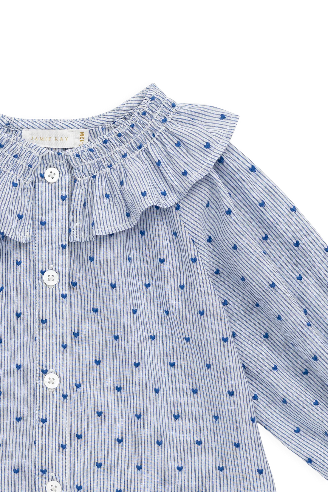Jamie Kay / Organic Cotton Bellamy Blouse - Mon Amour Stripe Indigo