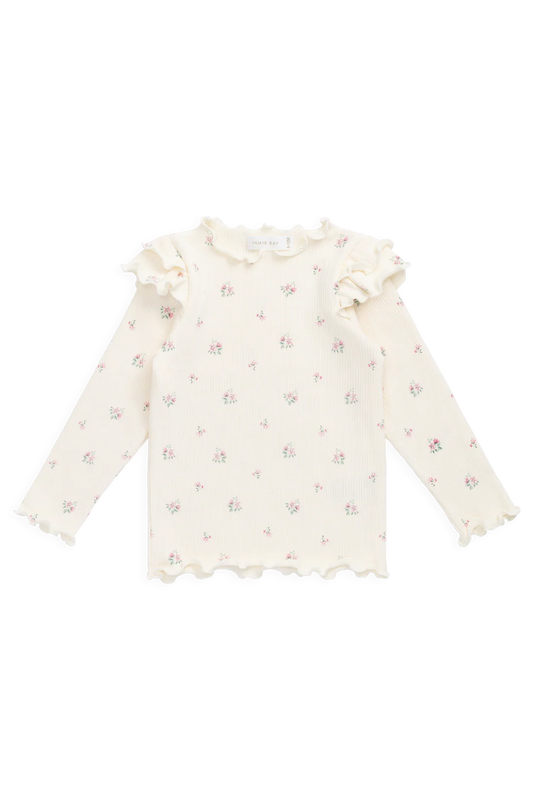 Jamie Kay / Organic Cotton Rib Winslet Top - Emma Whisper