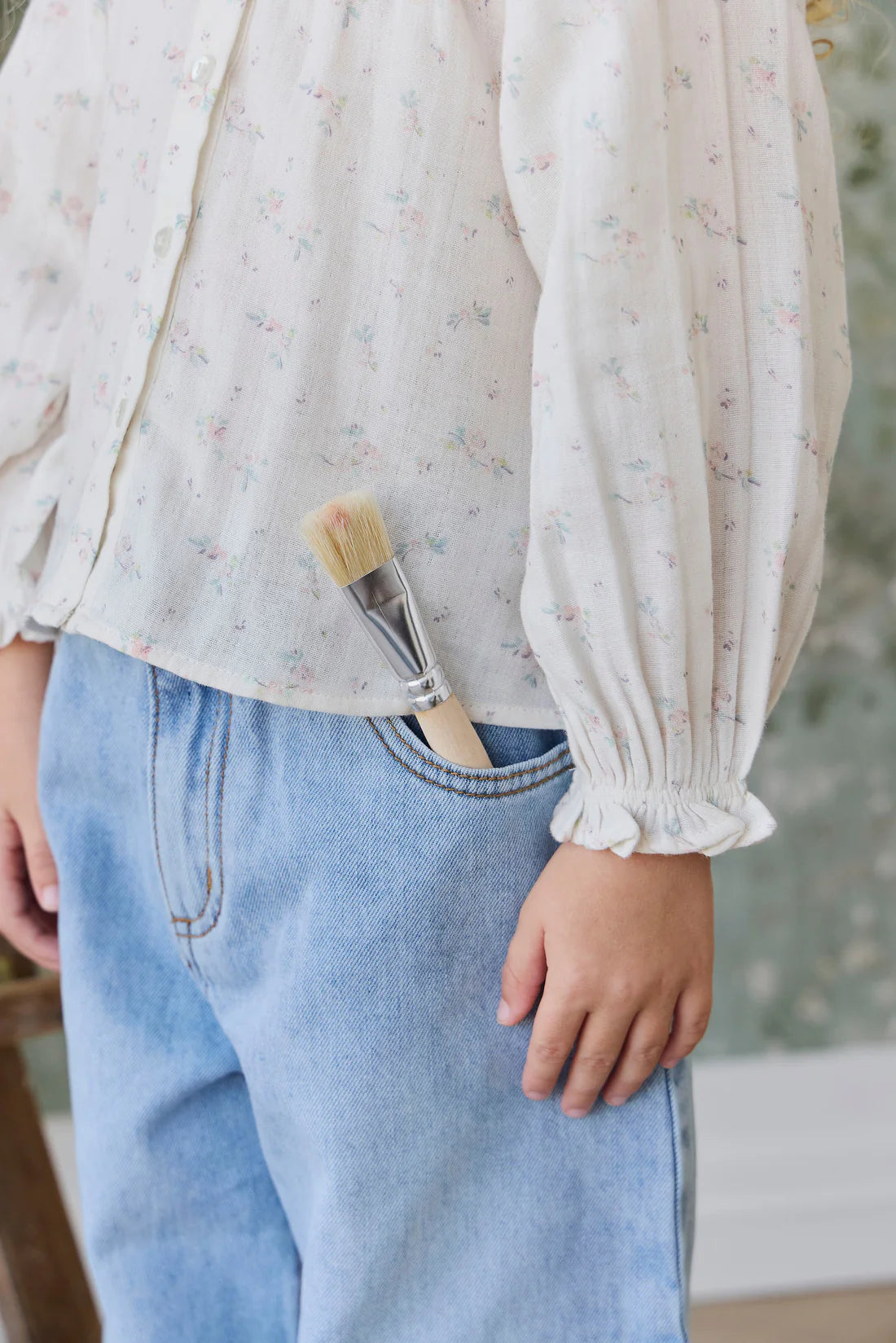 Jamie Kay / Organic Cotton Muslin Christabel Blouse - Solange Snow
