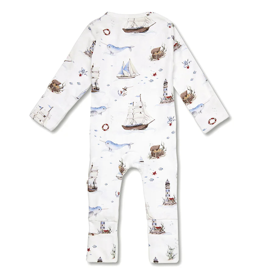 Snuggle Hunny / Snugglesuit Convertible Romper - Set Sail