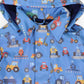 Korango / Farm Machine Print Raincoat - Blue