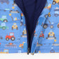 Korango / Farm Machine Print Raincoat - Blue
