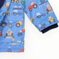 Korango / Farm Machine Print Raincoat - Blue