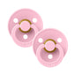 BIBS / Dummy Round Nipple 2 Pack - Baby Pink