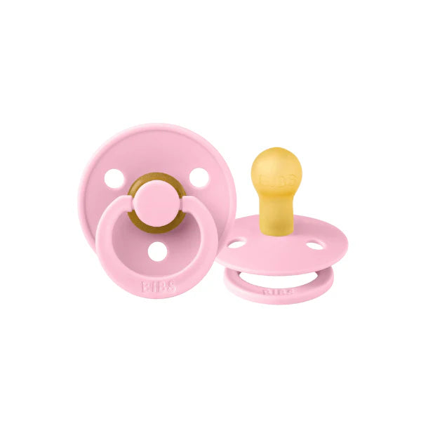 BIBS / Dummy Round Nipple 2 Pack - Baby Pink