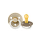 BIBS / Glow Dummy Round Nipple 2 Pack - Vanilla/Dark Oak