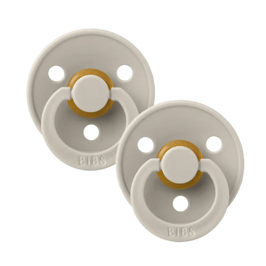 BIBS / Dummy Round Nipple 2 Pack - Sand