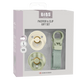 BIBS / Colour Pacifier & Loop Clip Gift Set Size 1 - Sage