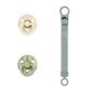 BIBS / Colour Pacifier & Loop Clip Gift Set Size 1 - Sage