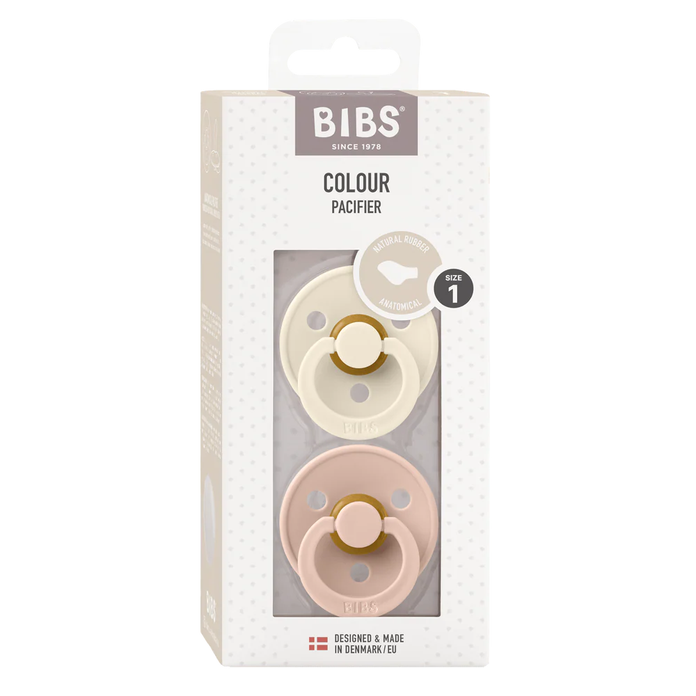 BIBS / Anatomical Nipple 2 Pack - Ivory/Blush