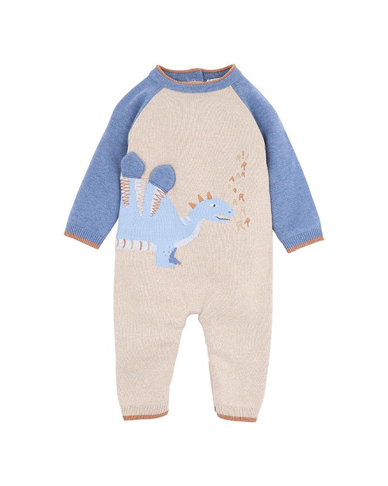 Bebe By Minihaha / Isaac Dinosaur Knitted Romper