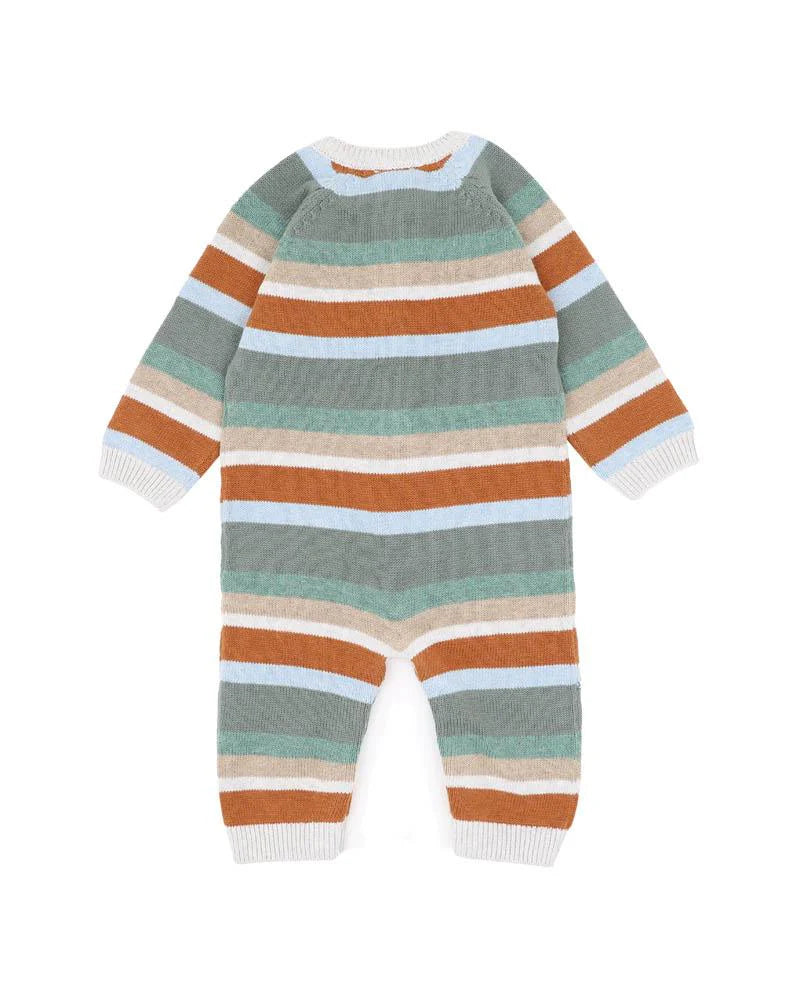 Bebe By Minihaha / Mateo Stripe Knitted Romper