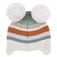 Bebe By Minihaha / Mateo Stripe Pom Pom Beanie
