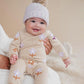 Fox & Finch / Tutu Tigers Flowers Knitted Romper