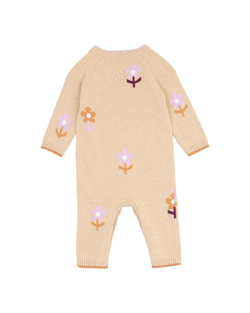 Fox & Finch / Tutu Tigers Flowers Knitted Romper