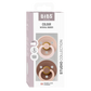 BIBS / Dummy Round Nipple Fusion Colour 2pk - Blush/Woodchuck Mix