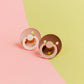 BIBS / Dummy Round Nipple Fusion Colour 2pk - Blush/Woodchuck Mix