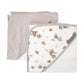 The Little Linen Company / Hooded Towel 2pk - Willow Bear