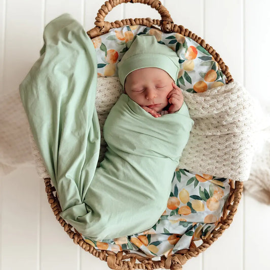 Snuggle Hunny / Jersey Wrap Set - Mint