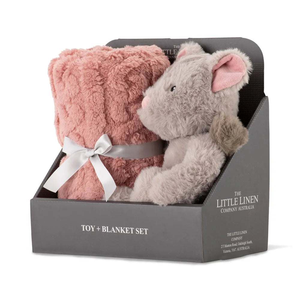The Little Linen Company / Plush Toy & Blanket - Harvest Possum