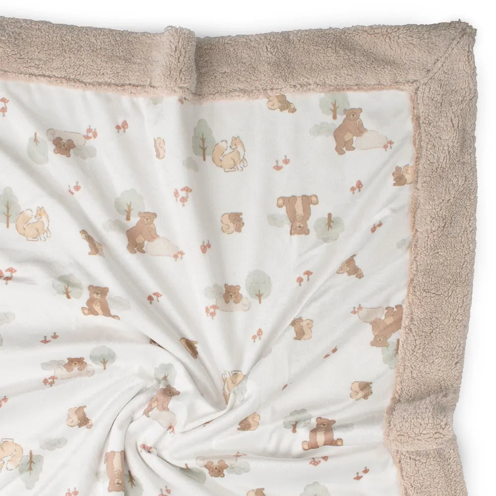 The Little Linen Company / Snuggle Blanket - Bushland Bear