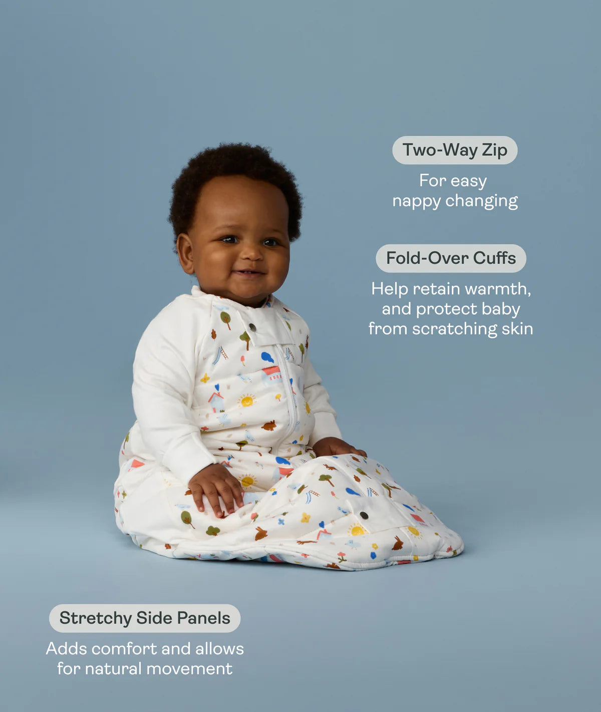 ergoPouch / Sleeping Bag with Sleeves 3.5 TOG - Daydream