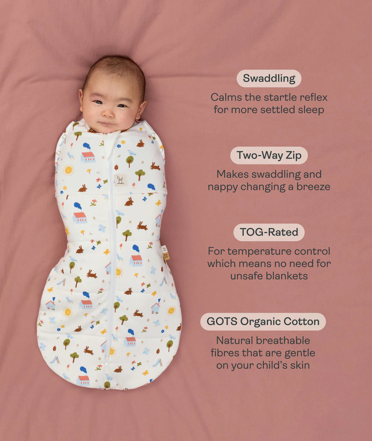 ergoPouch / Cocoon Swaddle Bag 3.5 TOG - Daydream