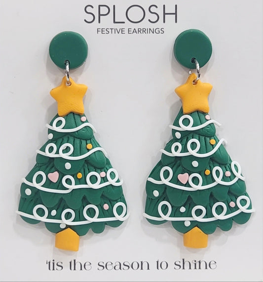 Splosh / Festive Earrings - Large Christmas Tree