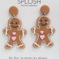 Splosh / Festive Earrings - Large Gingerbread Man