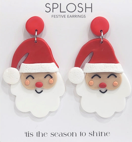 Splosh / Festive Earrings - Large Santa