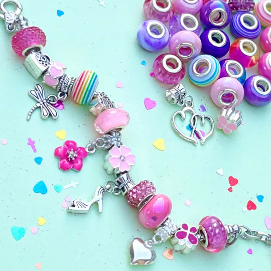 Sweet As Sugar DIY Charm Bracelet Set Pink