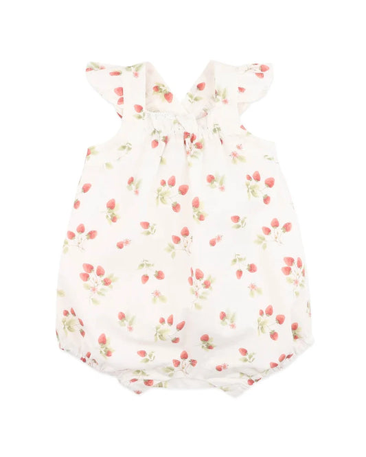 Bebe By Minihaha / Poppy Strawberry Print Romper