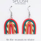 Splosh / Festive Earrings - Small Candy Cane Rainbows