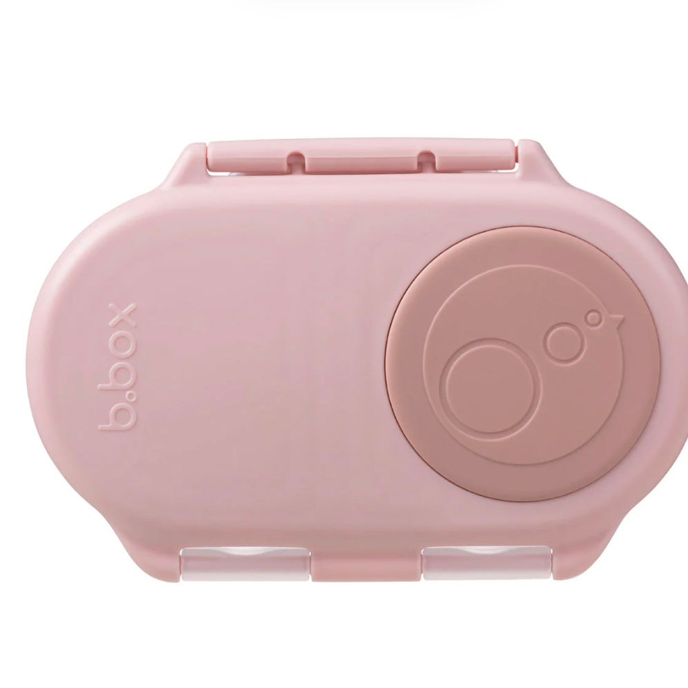 b.box blush crush snackbox featuring blush coloured lid