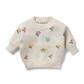 Wilson & Frenchy / Organic Knitted Jacquard Jumper - Fower Pop